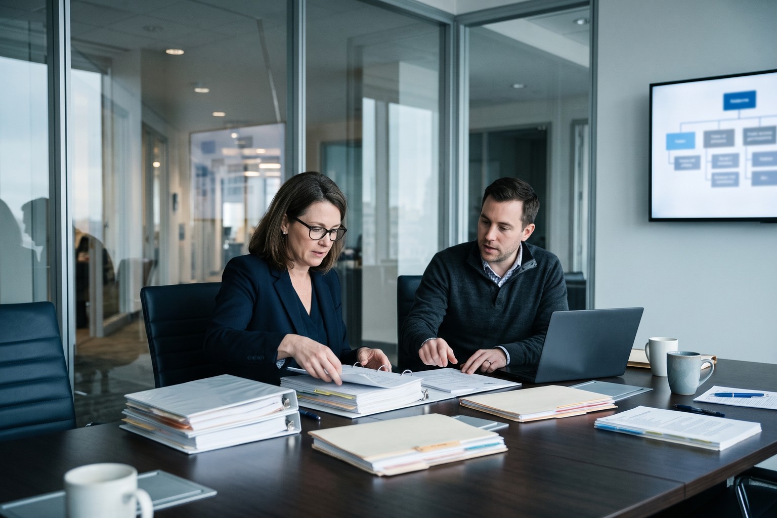 Knowledge management lead and IT engineer at a United States law firm sorting precedent binders and access rules before a private AI rollout