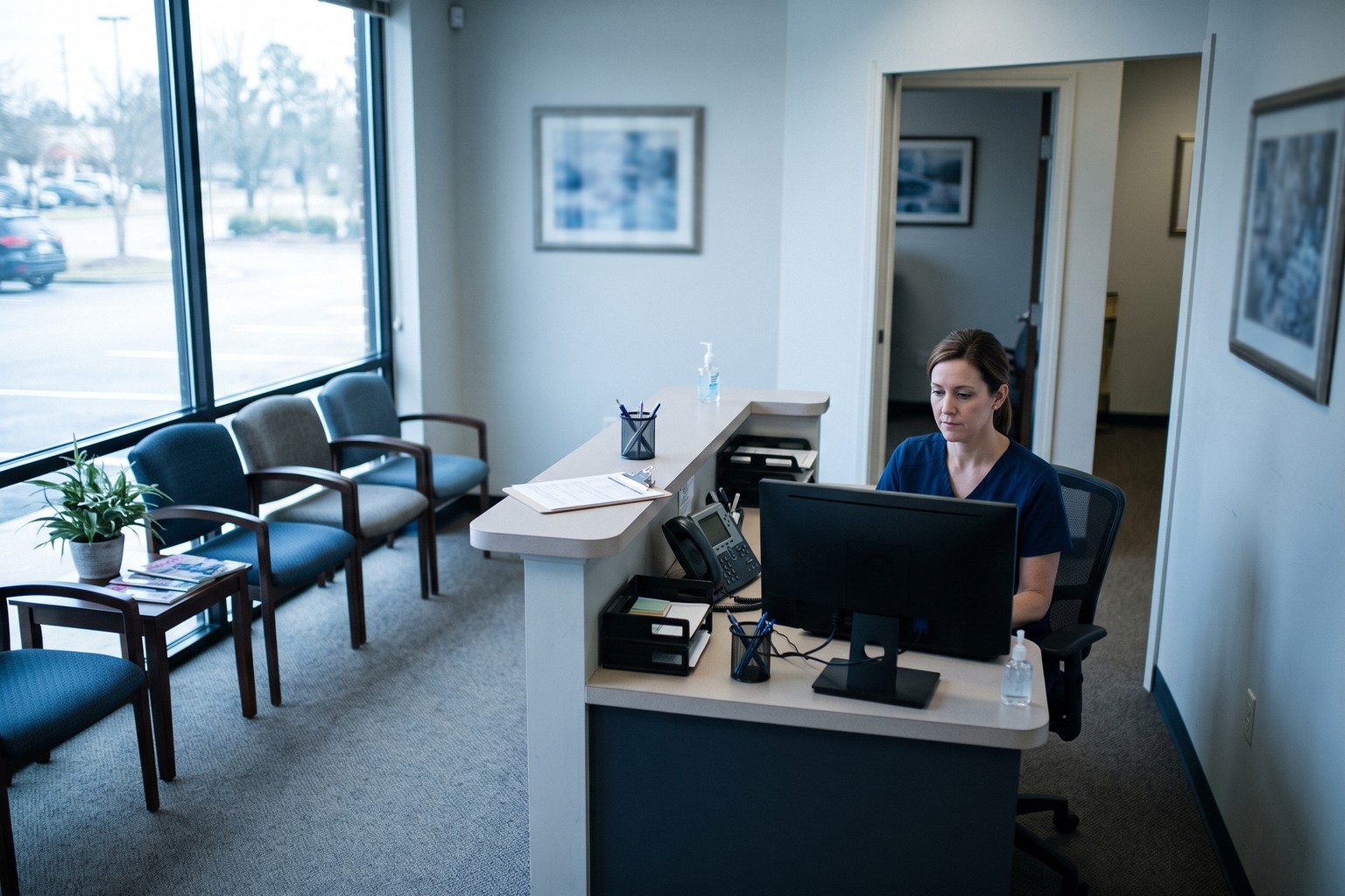 Single-doctor practice reception in the United States, the case where a hosted answering service suits a clinic better