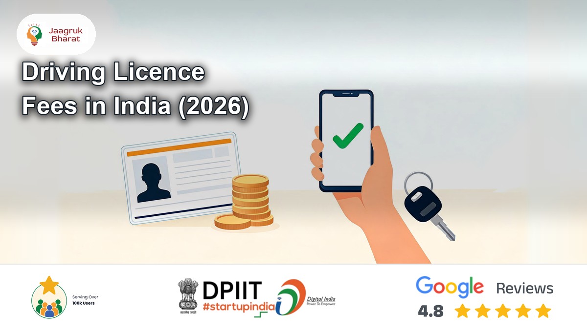 Driving licence card, rupee coins, phone payment and car key - driving licence fees in India