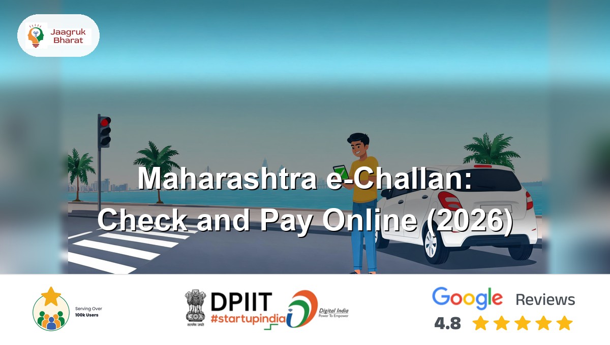 Driver checking an e challan Maharashtra on his phone beside his car on a Mumbai seafront road - Jaagruk Bharat