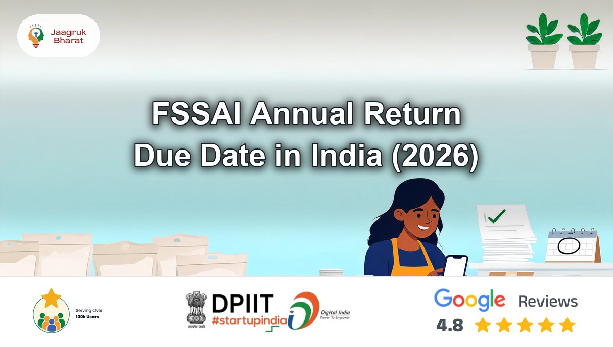 Food business owner with phone, forms and calendar for FSSAI annual return