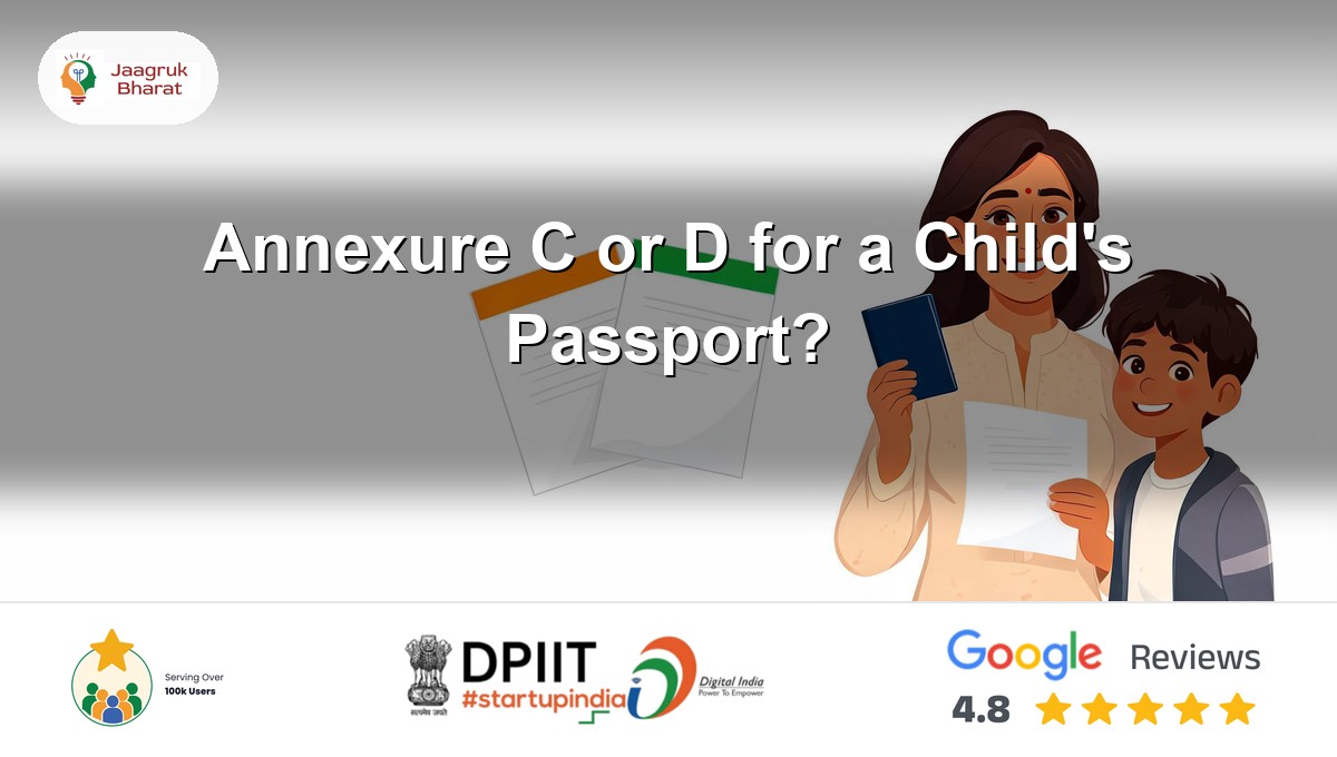 Mother and child with a passport and consent declaration forms - Jaagruk Bharat minor passport guide