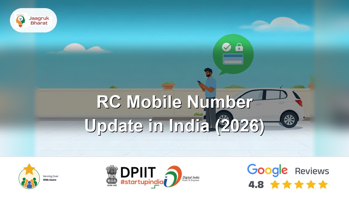 RC mobile number update on the Vahan portal with an Aadhaar OTP - Jaagruk Bharat