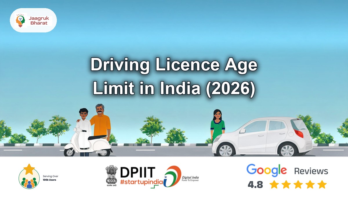 Driving licence age limit in India by vehicle class, a Jaagruk Bharat guide