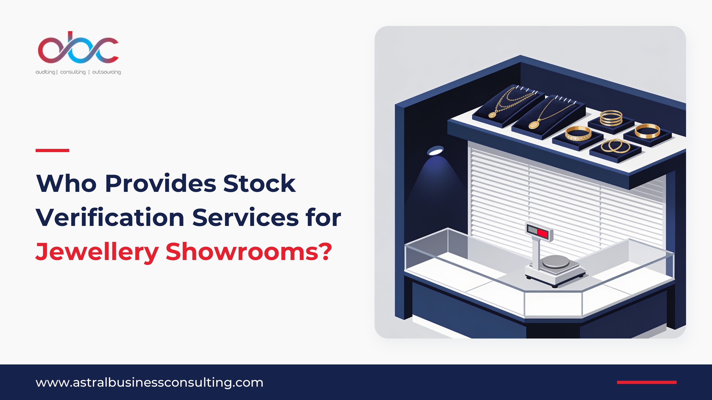 Illustration of a jewellery showroom display counter at night with gold necklaces and bangles on velvet trays, a precision weighing scale and closed shutters behind