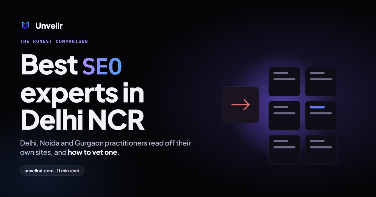 Unveilr banner: Best SEO experts in Delhi NCR