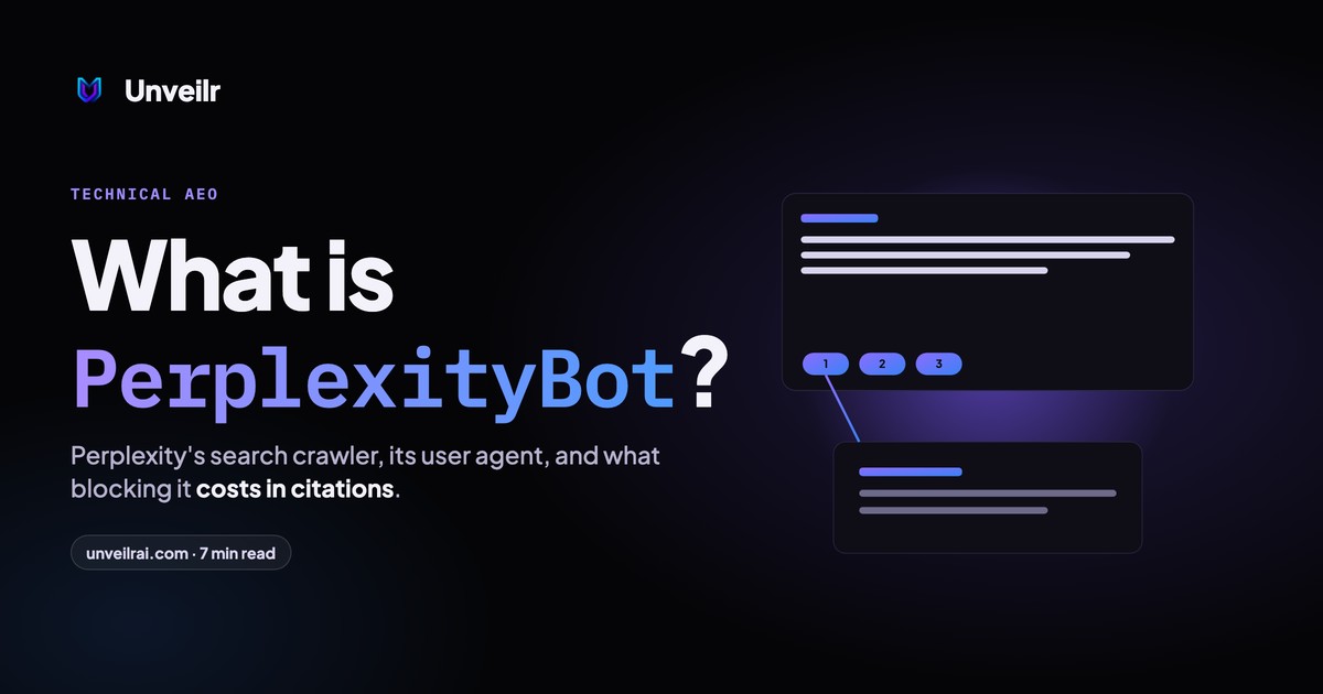 Unveilr banner: What is PerplexityBot?