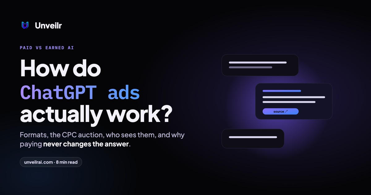 Unveilr banner: How do ChatGPT ads actually work?