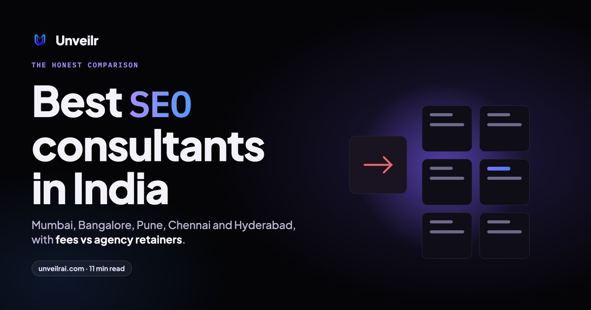 Unveilr banner: Best SEO consultants in India