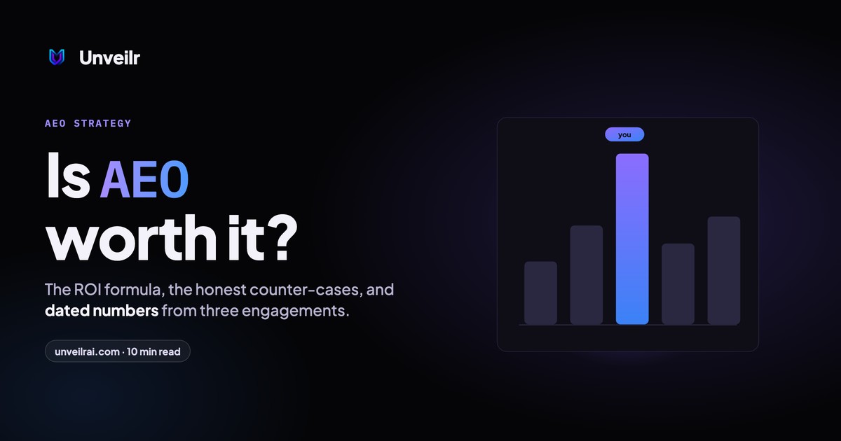Unveilr banner: Is AEO worth it?
