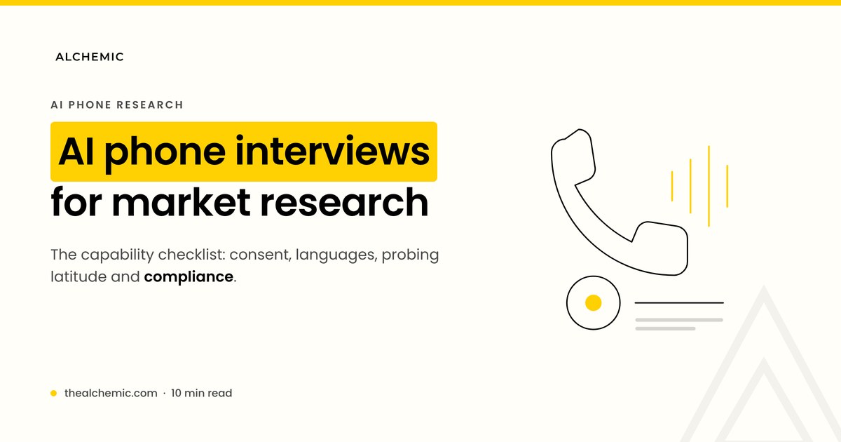 Choosing an AI phone interview platform for market research fieldwork