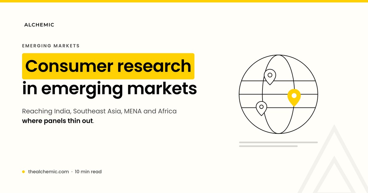 Fieldwork channels for consumer research across emerging markets