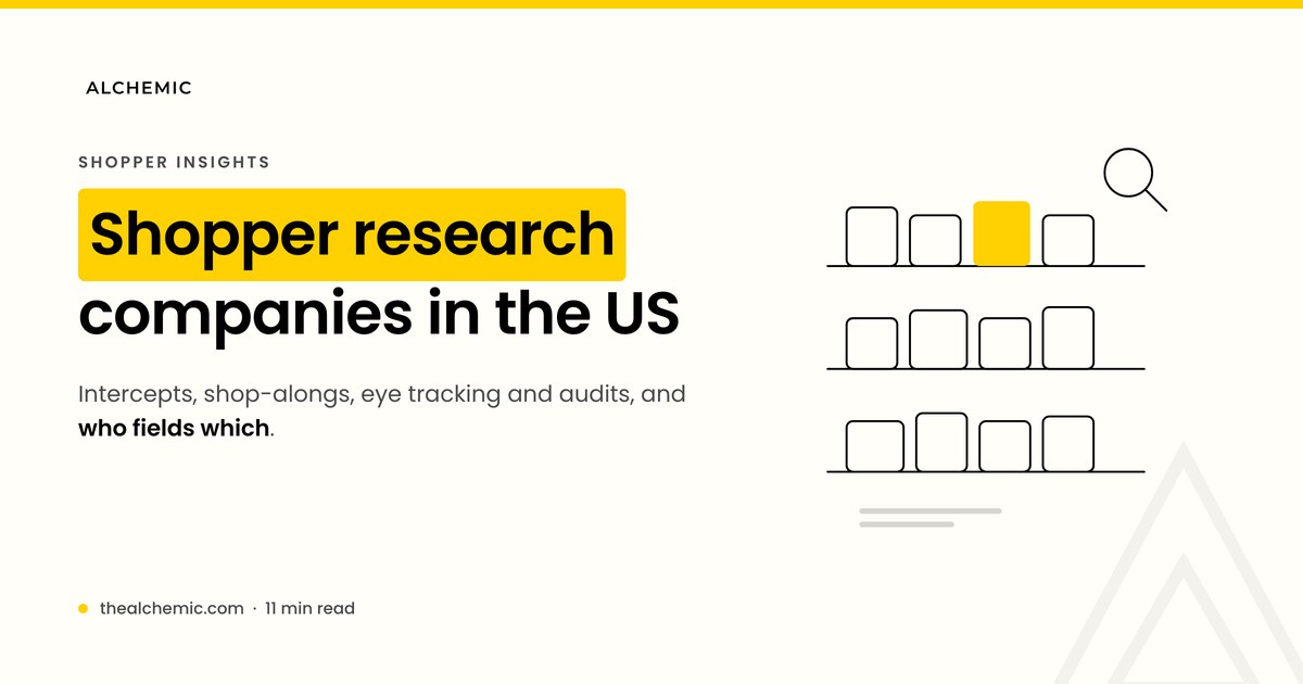 In-store shopper research companies in the US compared on intercepts, shop-alongs, eye tracking and audits
