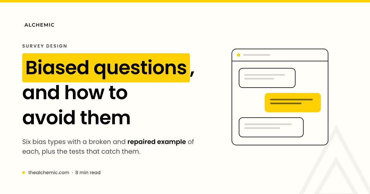 Biased Survey Questions and How to Avoid Them in 2026